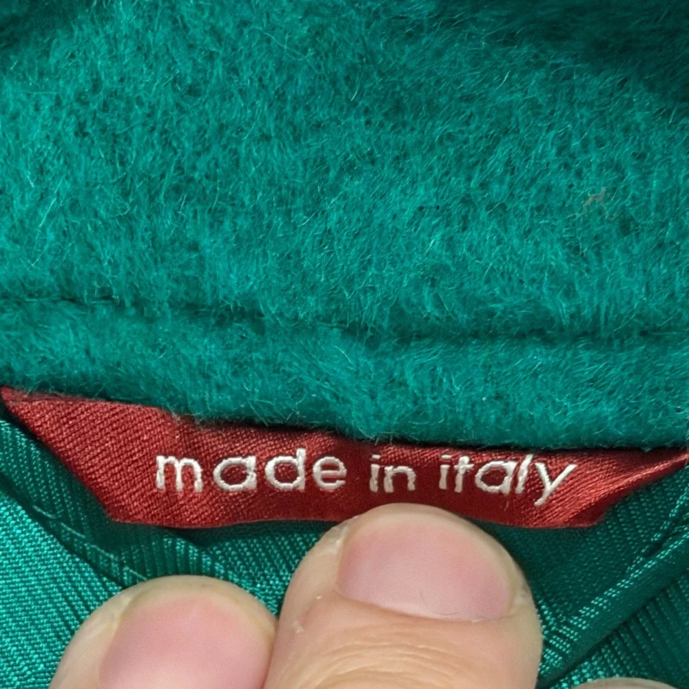 MaxMara Women's Vibrant Green Sydney Alpaca and Wool blend Coat. - Picture 4 of 14